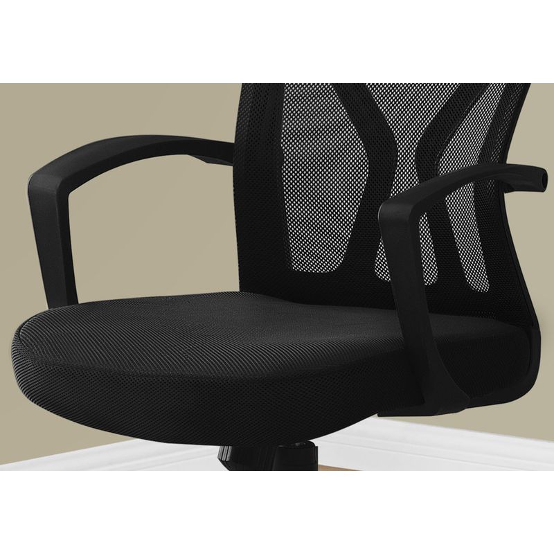 Office Chair/ Adjustable Height/ Swivel/ Ergonomic/ Armrests/ Computer Desk/ Work/ Metal/ Fabric/ Brown/ Contemporary/ Modern