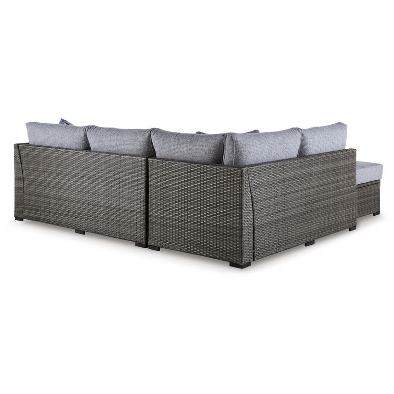 Petal Road Outdoor Loveseat Sectional/Ottoman/Table Set (Set of 4)