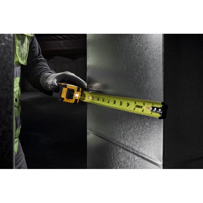 DeWalt - TOUGHSERIES 25ft Lighted Tape Measure