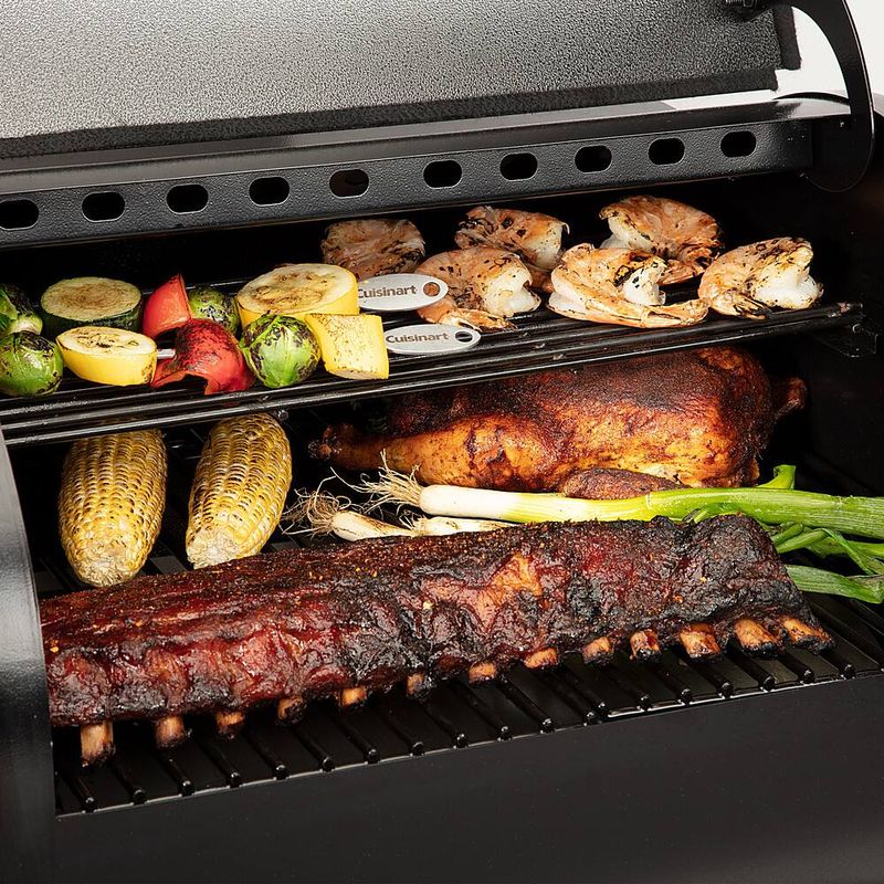 Cuisinart - Wood Pellet Grill & Smoker 465 sq.in. - Black