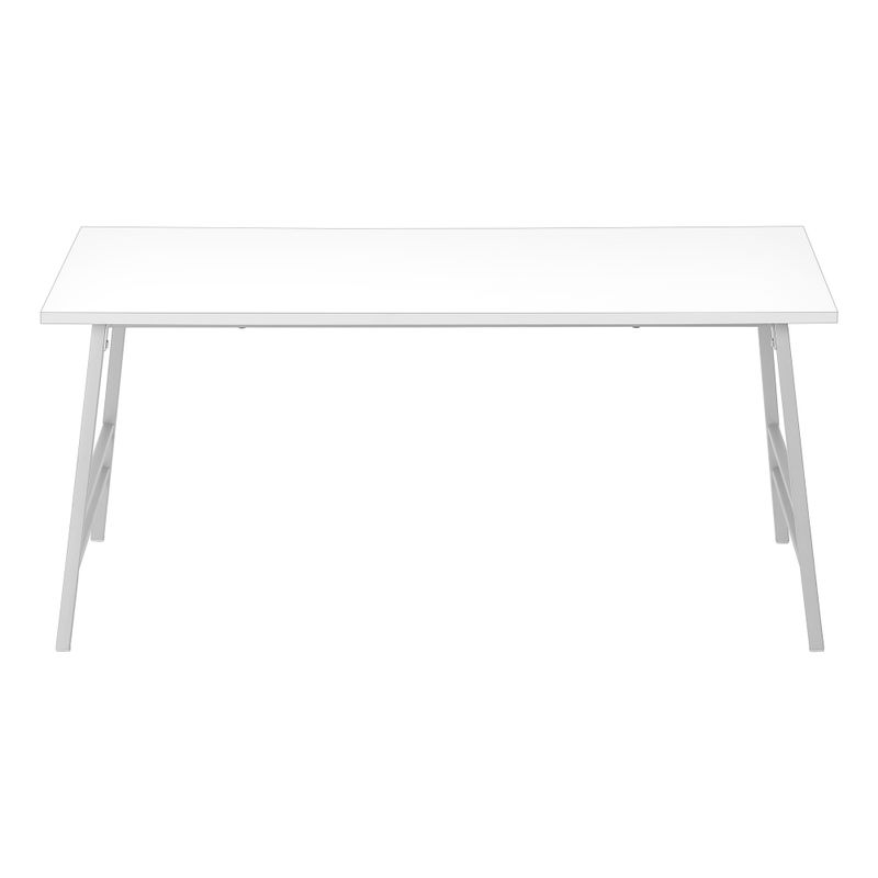 Coffee Table/ Accent/ Cocktail/ Rectangular/ Living Room/ 40"L/ Metal/ Laminate/ White/ Grey/ Contemporary/ Modern