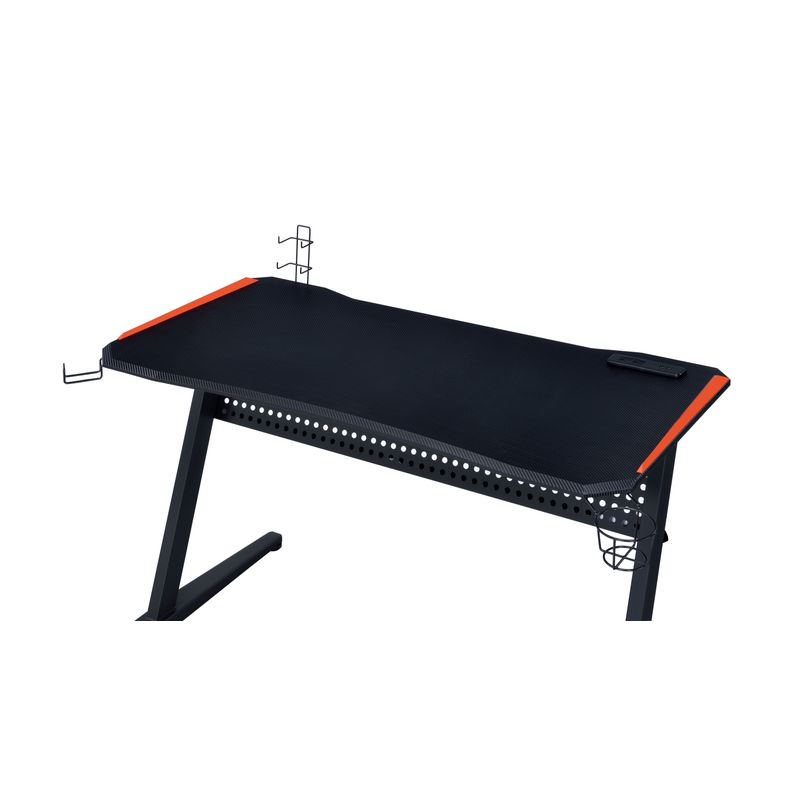 ACME Dragi Gaming Desk w/USB, Black & Red Finish