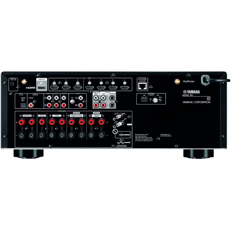 Yamaha - RX-V6A 7.2-channel AV Receiver with 8K HDMI and MusicCast - Black