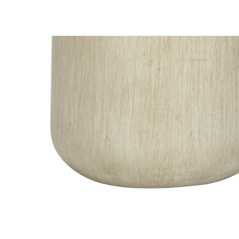 Lighting - 24"H Table Lamp Beige Concrete / Ivory Shade