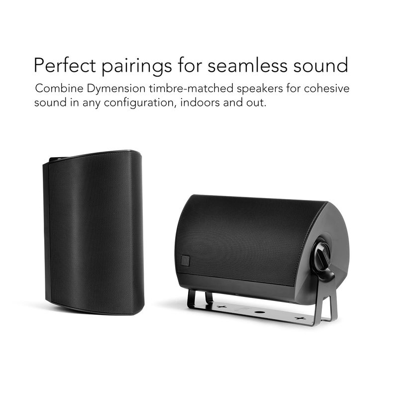 Definitive Technology - Dymension 5.25" 2-Way Outdoor Wall Mount Speakers Pair - White