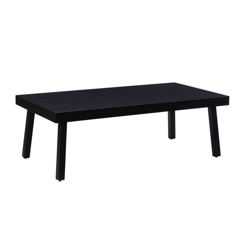 Albin Aluminum Outdoor Coffee Table Black