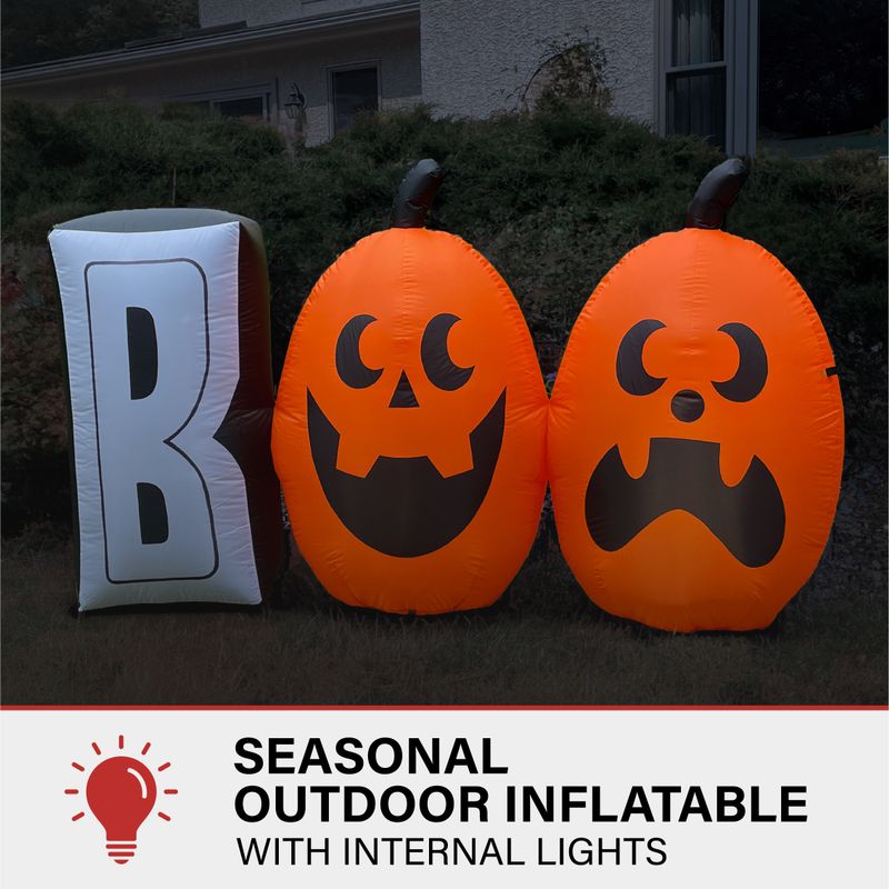 4-Ft. Tall Pre-lit Inflatable Boo Sign