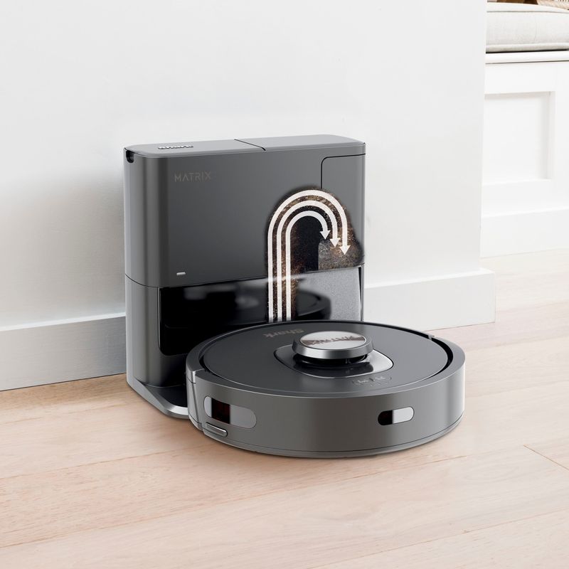 Shark - Matrix Self-Emptying Robot Vacuum with Precision Home Mapping and Extended Runtime, Wi-Fi Connected - Black