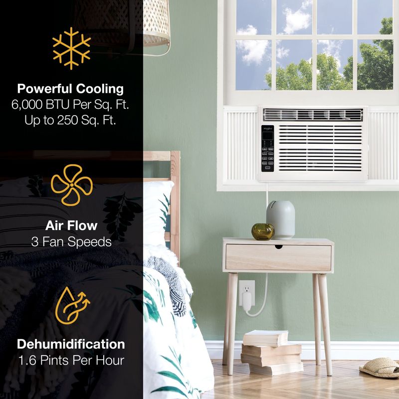 Energy Star 6-000 BTU 115V Window-Mounted Air Cond