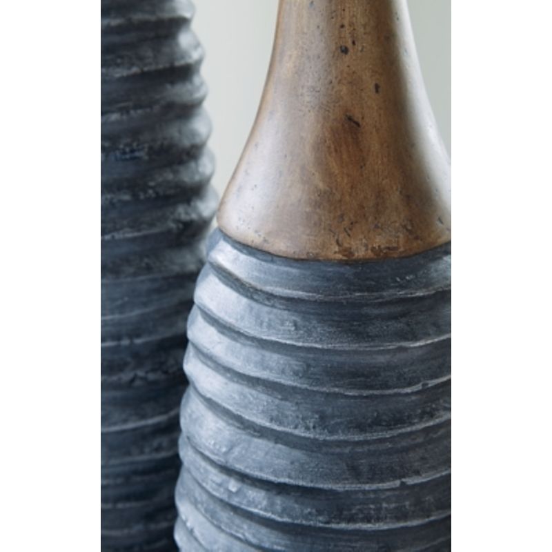 Antique Gray/Brown Blayze Vase Set (2/CN)