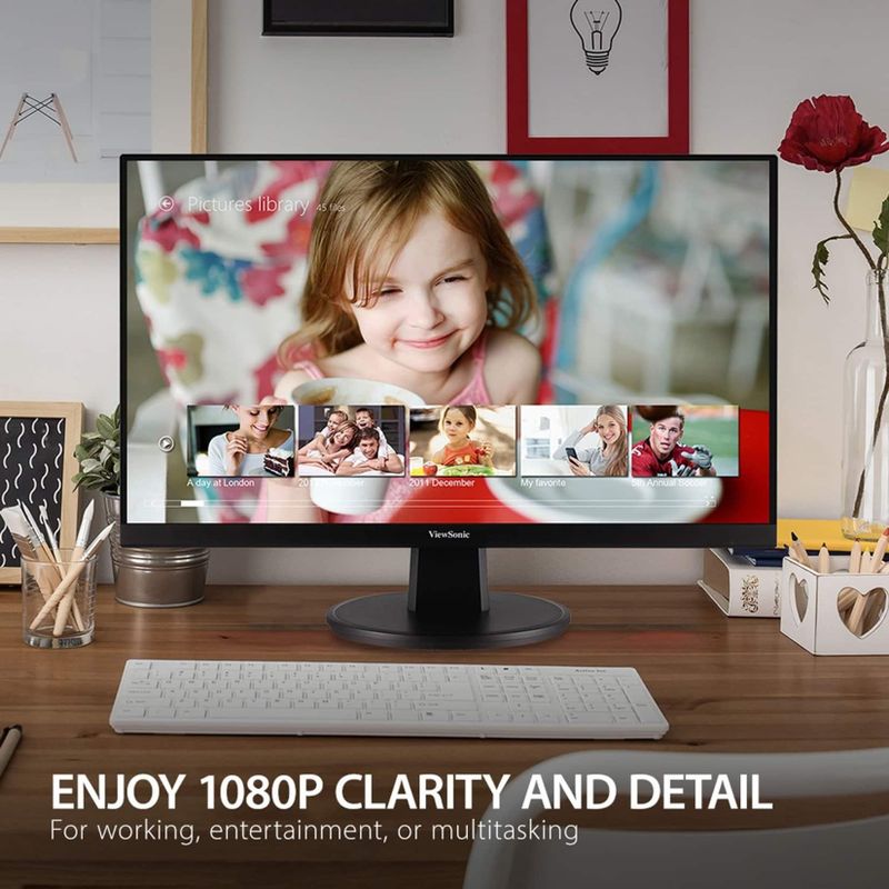 ViewSonic - VA2447-MH 24" LCD FHD Adaptive Syn Monitor (HDMI, VGA) - Black