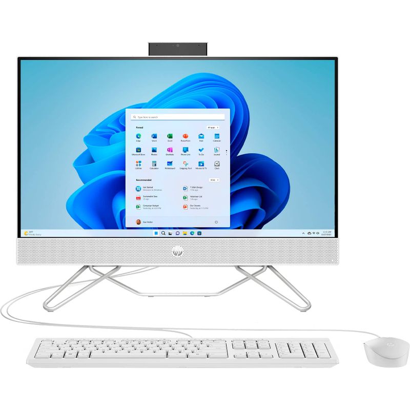 HP - 23.8" Full HD Touch-Screen All-in-One - Intel Core i3 - 8GB Memory - 512GB SSD - Starry White