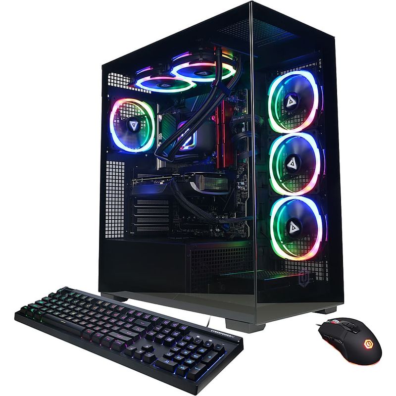 CyberPowerPC - Gamer Supreme Gaming Desktop - AMD Ryzen 7 8700G - 64GB Memory - NVIDIA GeForce RTX 4070 SUPER 12GB - 2TB SSD - Black