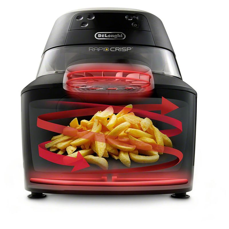 De'Longhi - Rapid Crisp 5-Quart Digital Air Fryer in Black