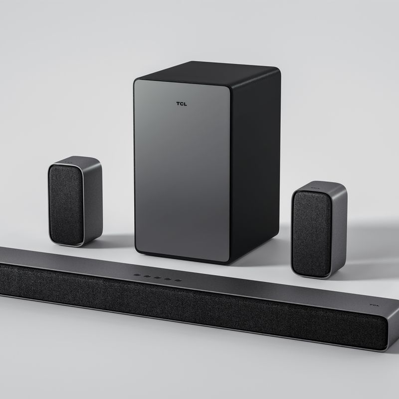 TCL - Q Class Premium 5.1 Channel Soundbar w/ Wireless Subwoofer & 2 Rear Speakers