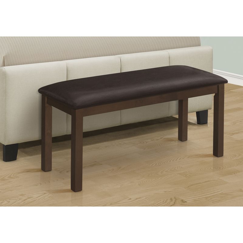 Bench - 42"L / Espresso / Dark Brown Pu