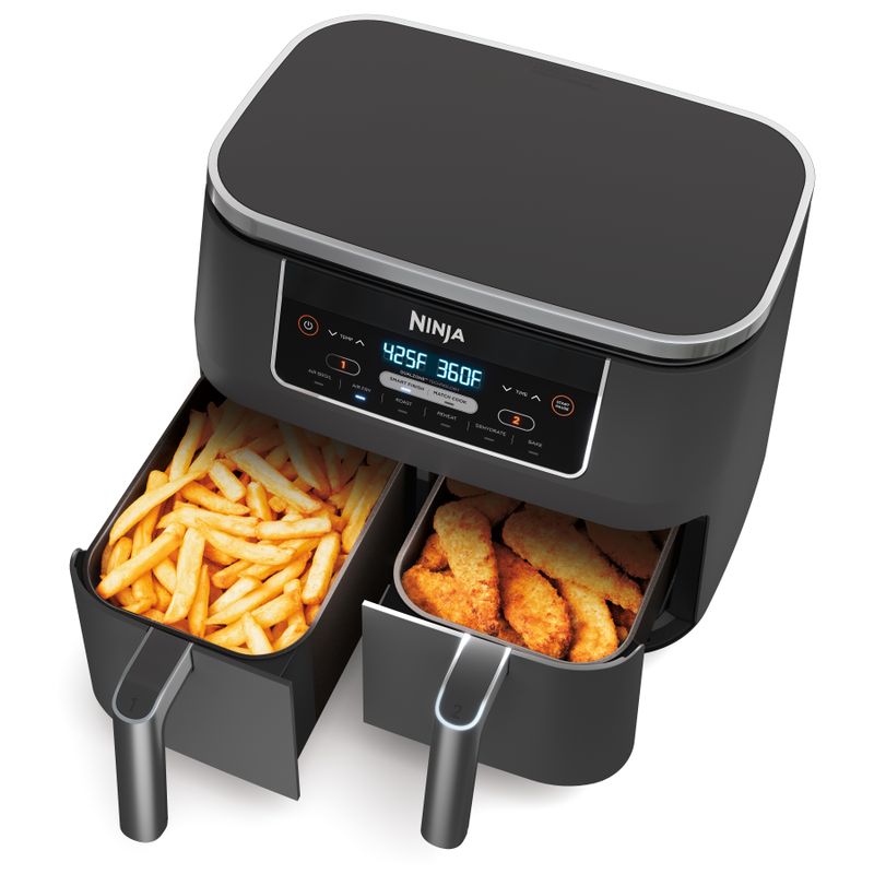 Ninja - Foodi 6-in-1 8qt Two Basket Air Fryer w/ DualZone Technology
