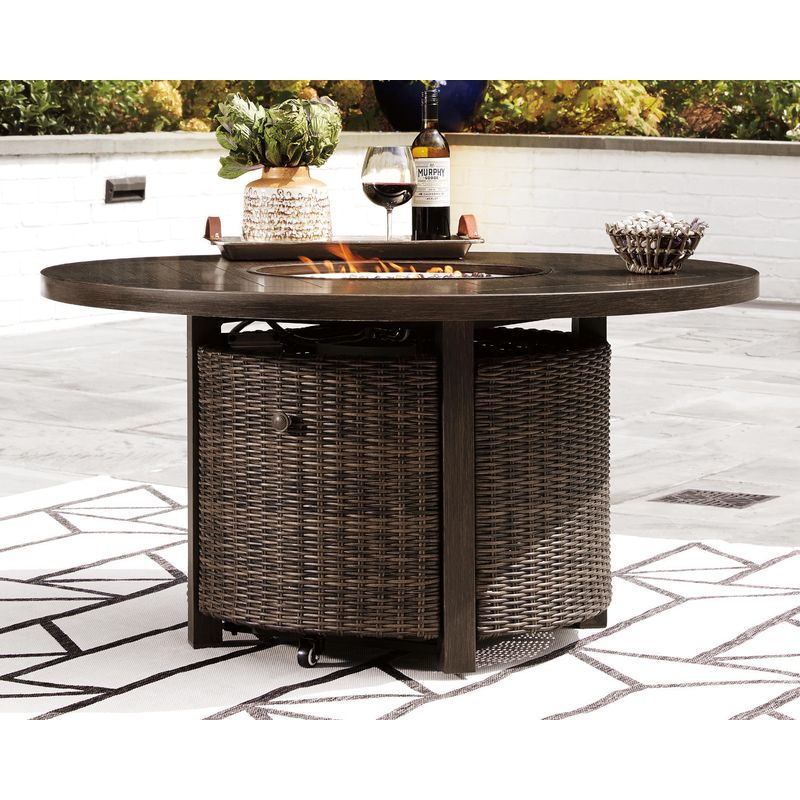 Paradise Trail Round Fire Pit Table