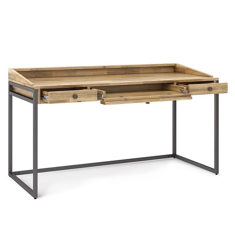 Simpli Home - Ralston Desk - Distressed Golden Wheat