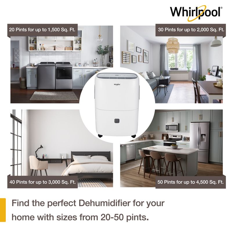 Whirlpool 50 Pint Dehumidifier with Pump