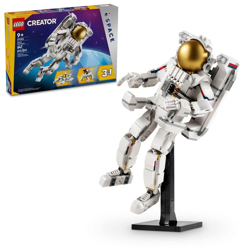 LEGO - Creator 3 in 1 Space Astronaut Toy Set, Science Toy for Kids 31152