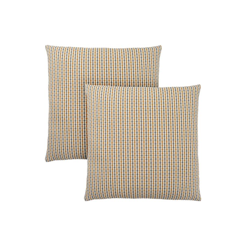 Pillows/ Set Of 2/ 18 X 18 Square/ Insert Included/ decorative Throw/ Accent/ Sofa/ Couch/ Bedroom/ Polyester/ Hypoallergenic/ Gold/ Grey/ M