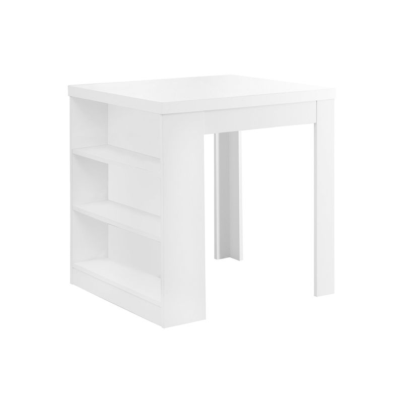 Dining Table/ 36" Rectangular/ Small/ Counter Height/ Kitchen/ Dining Room/ Laminate/ White/ Contemporary/ Modern