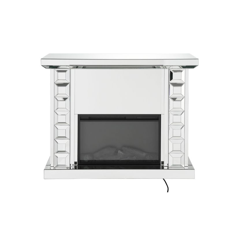 ACME Dominic Fireplace, Mirrored