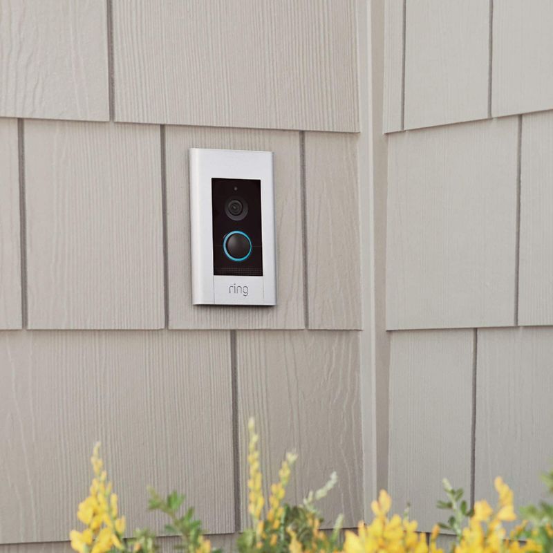 Ring - Video Doorbell Elite - Satin Nickel