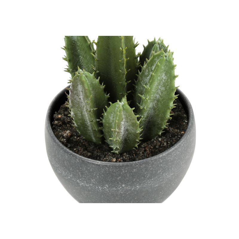 Artificial Plant - 3Pcs / 6"H Succulent In A 3" Grey Pot