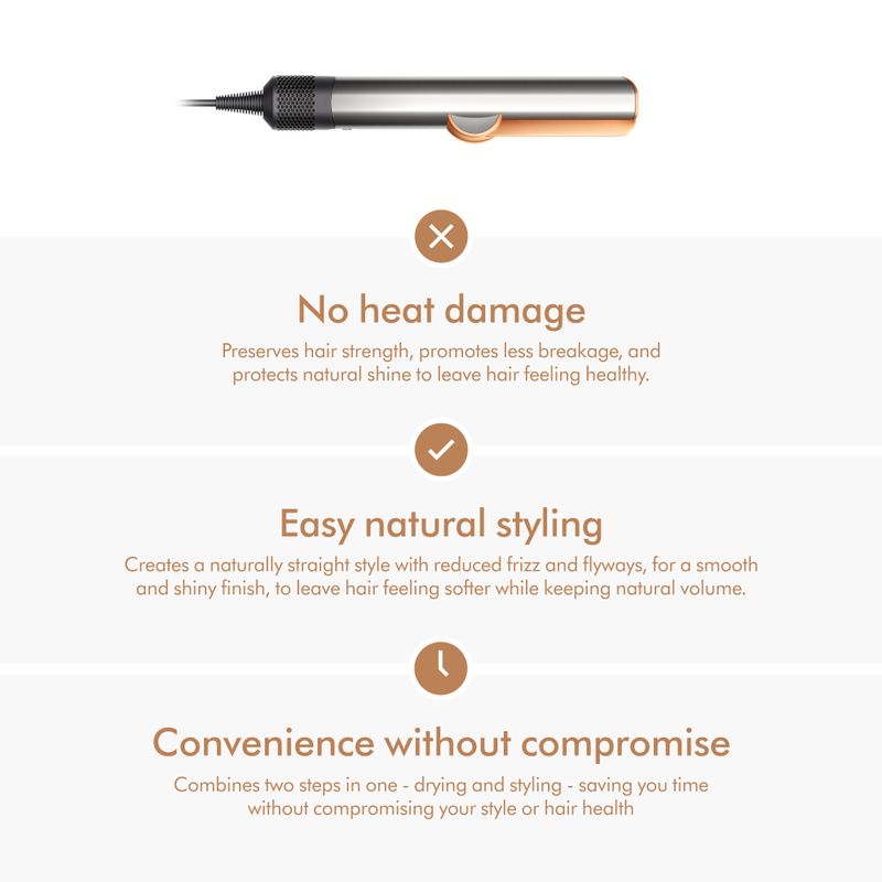 Dyson - Airstrait Straightener Nickel/Copper