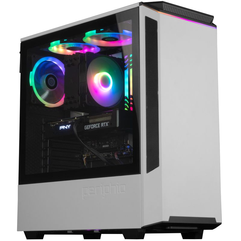 Periphio Metatron Prebuilt Gaming PC - GeForce RTX 3060 Ti (8GB), Intel Core i5-12400F (4.4GHz Turbo), 1TB M.2 NVME SSD, 16GB DDR4 RAM, Wind