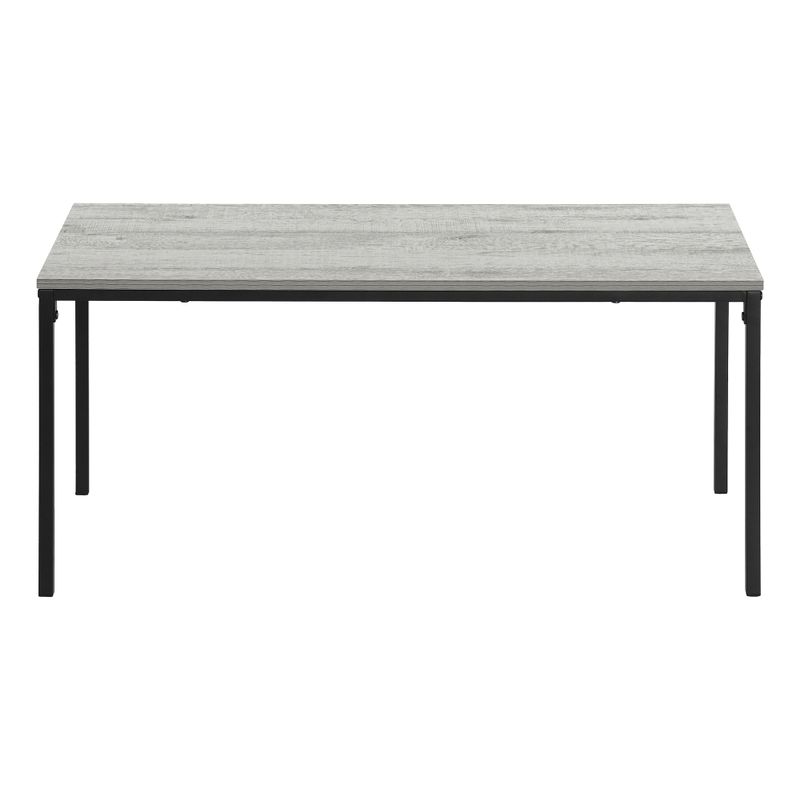 Coffee Table/ Accent/ Cocktail/ Rectangular/ Living Room/ 40"L/ Metal/ Laminate/ Grey/ Black/ Contemporary/ Modern