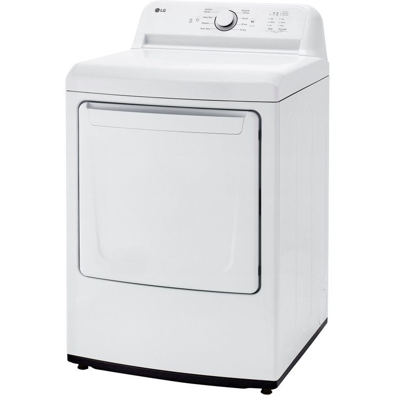 LG - 7.3 Cu. Ft. Electric Dryer with Sensor Dry - White