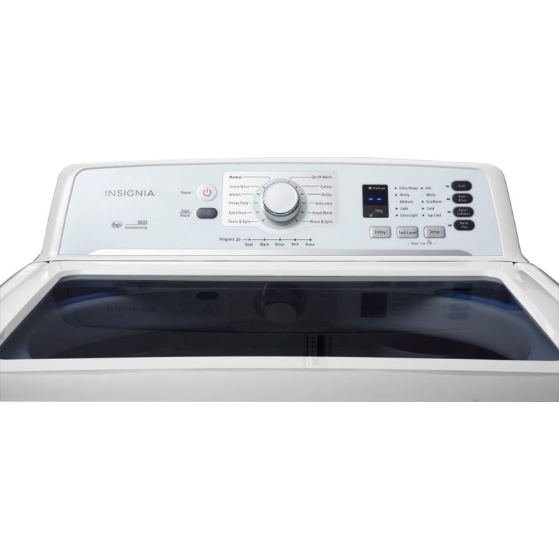 Insignia - 4.1 Cu. Ft. High Efficiency Top Load Washer - White