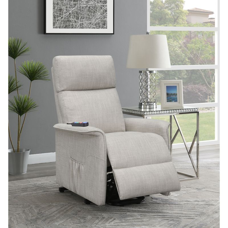 Herrera Power Lift Recliner with Wired Remote Beige