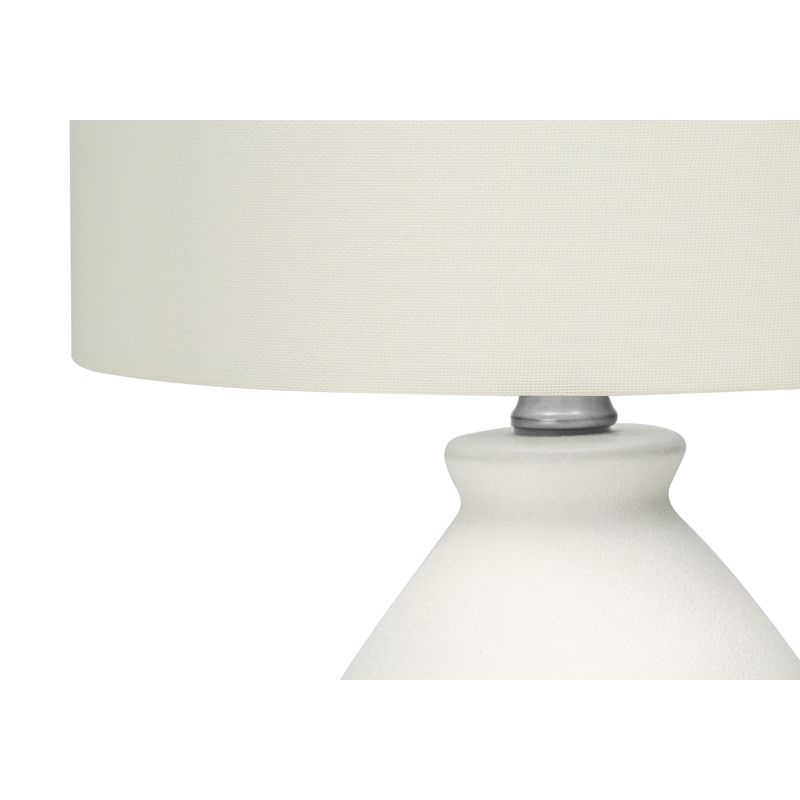 Lighting - 17"H Table Lamp Cream Ceramic / Ivory Shade