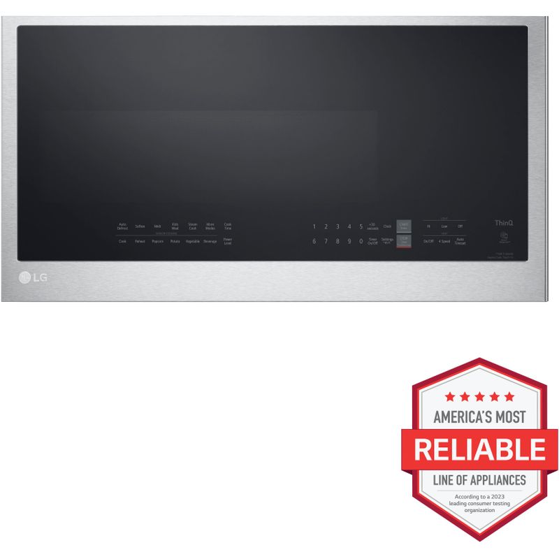 LG - 2.0 Cu. Ft. Over-the-Range Microwave with Sensor Cooking and EasyClean - Stainless Steel