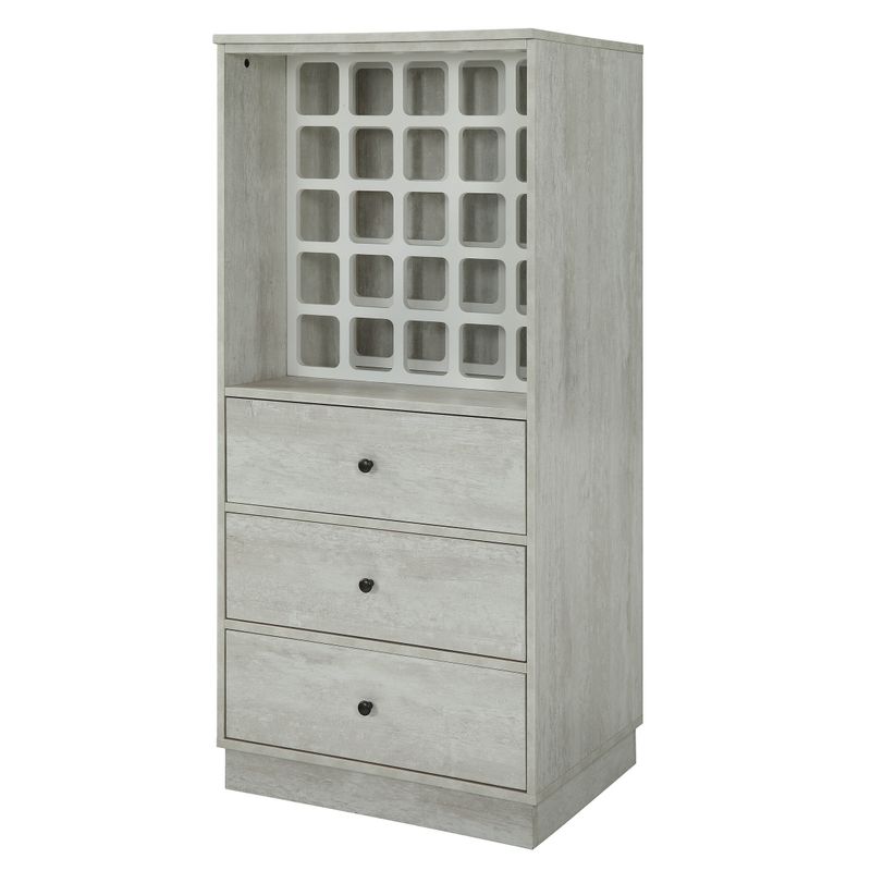ACME Wiesta Wine Cabinet, Antique White