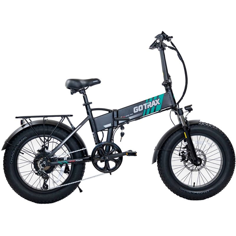 GoTrax - Z4 PRO Foldable Ebike w/ up to 50mi Max Operating Range and 28 mph Max Speed - Black