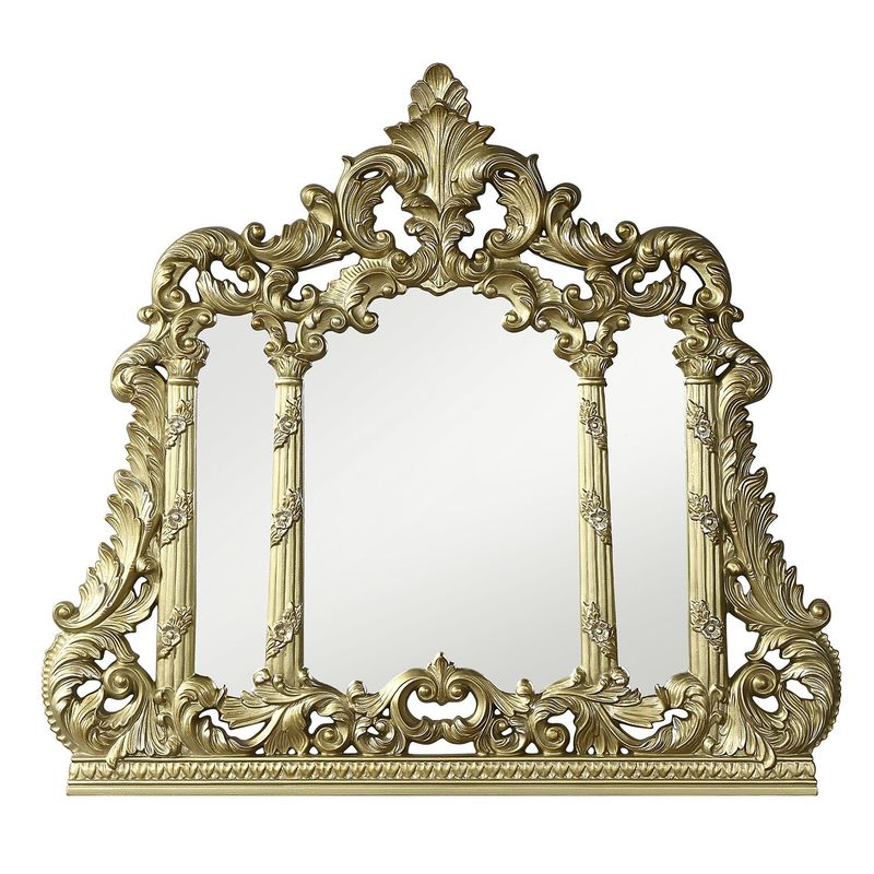ACME Cabriole Mirror, Gold Finish