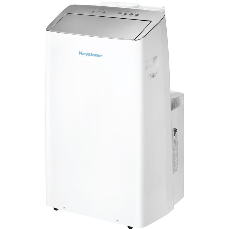 Keystone - 14,000 BTU ASHRAE/12,000 BTU DOE Portable Inverter Air Conditioner with Heater and Remote Control