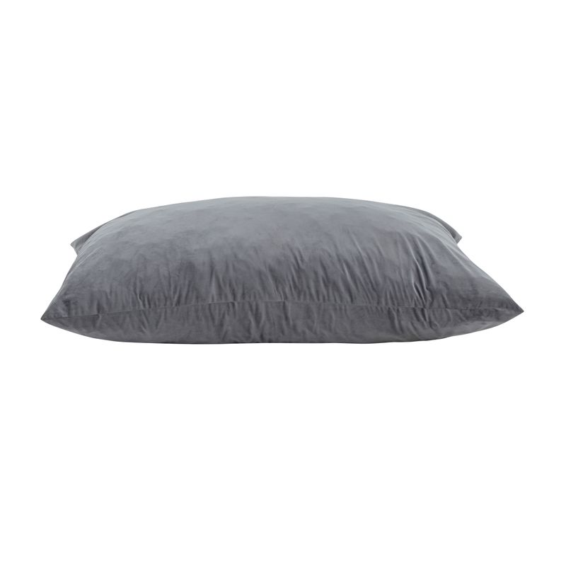 Sealy&reg; Ettie Velour Grey Memory Foam Bean Bag Pillow