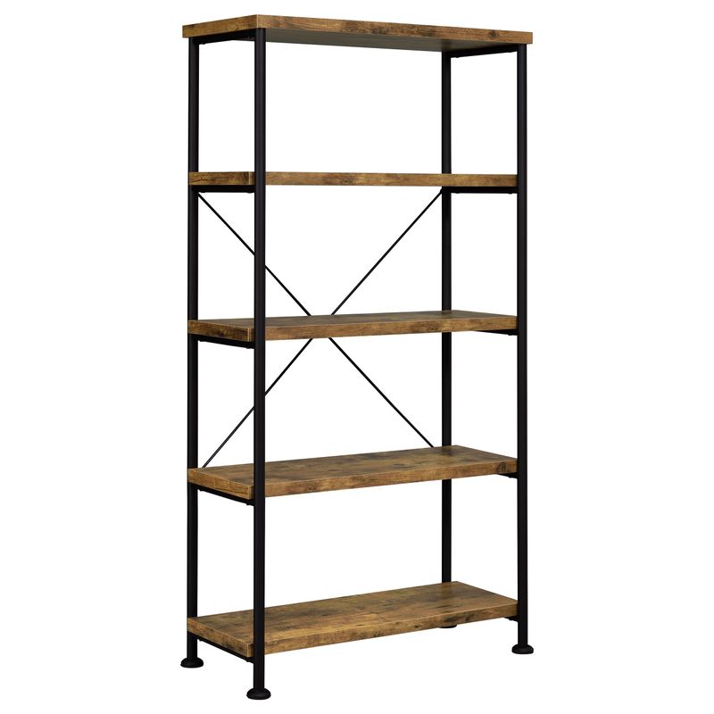 Analiese 4-shelf Bookcase Antique Nutmeg