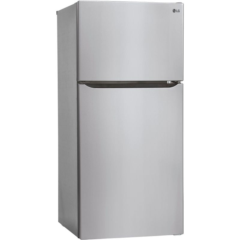 LG - 23.8 Cu. Ft. Top Freezer Refrigerator with Internal Water Dispenser - Stainless Steel