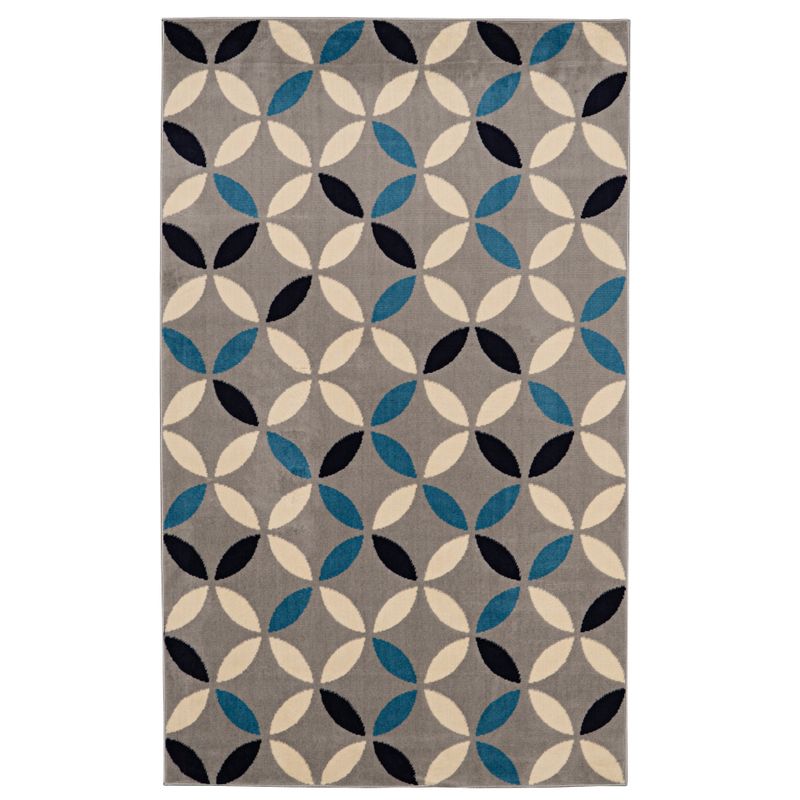 Burris Light Gray And Bone 4.3X7.3 Area Rug