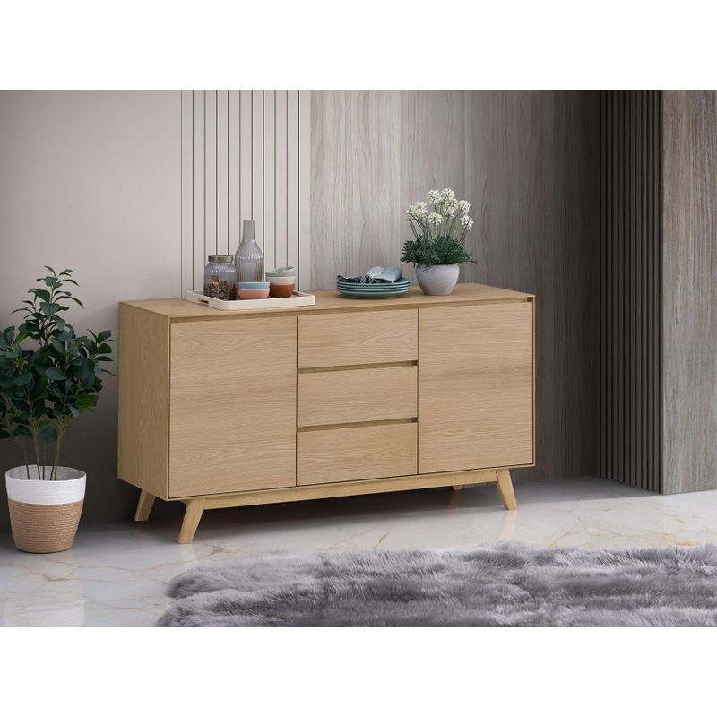 ACME Kasem Server, Oak Finish