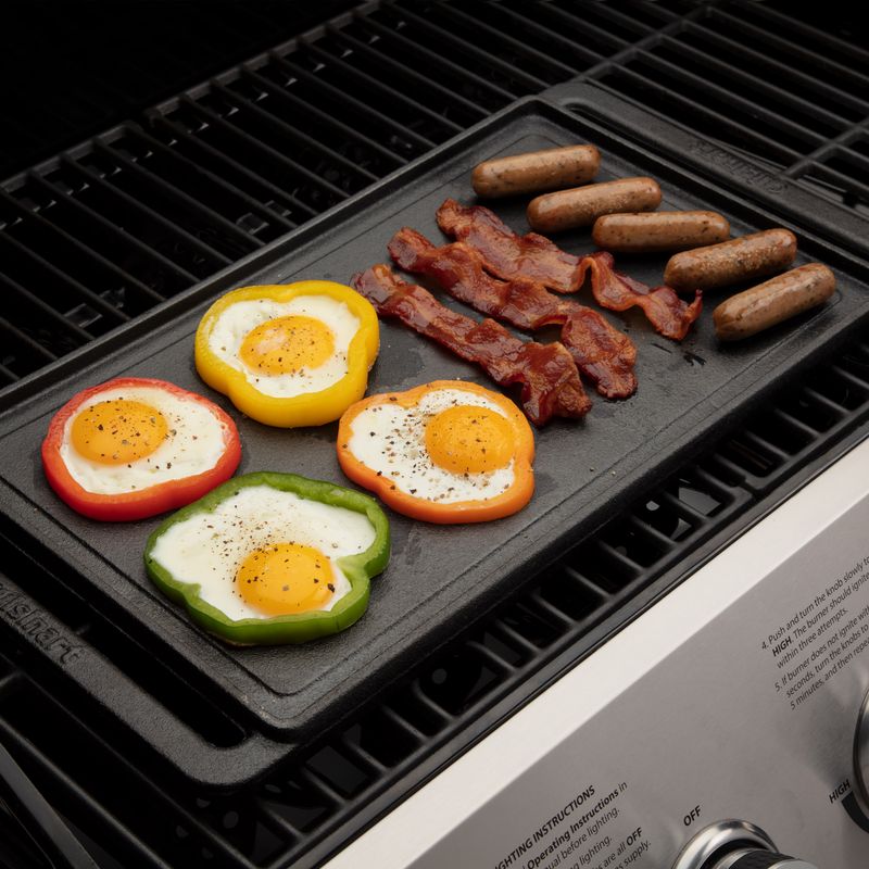 Cuisinart - Reversible Cast Iron Griddle/Grill Plate