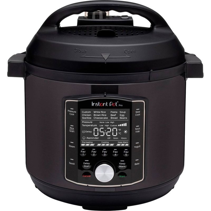 Instant Pot - 6qt Pro Electric Pressure Cooker - Black