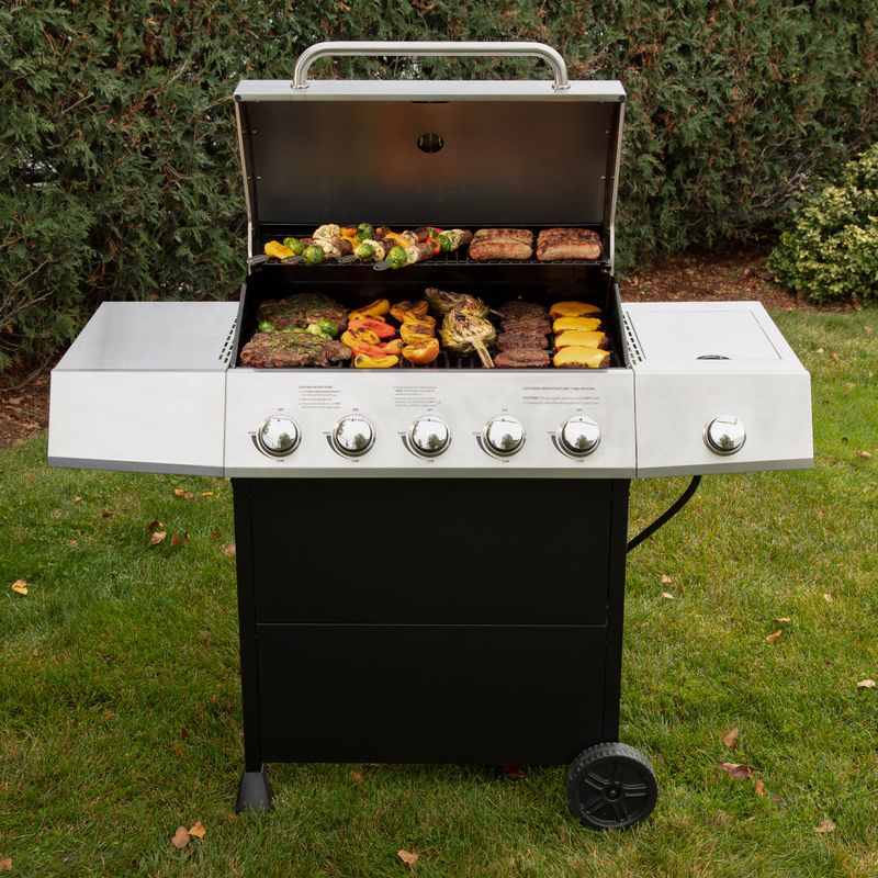 Cuisinart - 5 Burner Gas Grill w/ Side Burner